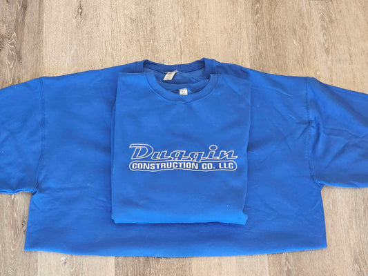 Blue Sweatshirt with Embroidered logo