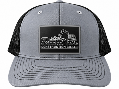 Grey and black trucker hat