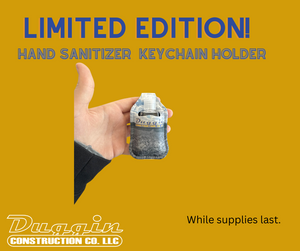 Hand sanitizer holder with sanitizer