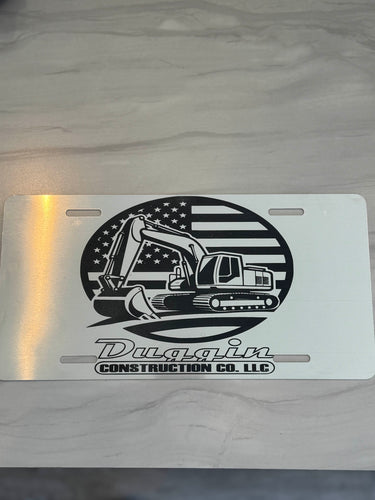 Engraved License Plate