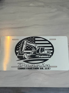 Engraved License Plate